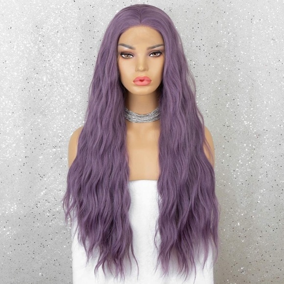 ? 24” PURPLE WAVY LACE FRONT WIG *NEW* main image 7